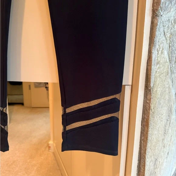 Black Mesh-Detail Straight Leg Pants from IC - Picture 9 of 9